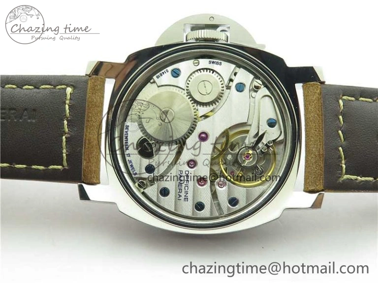 PAM390 N Noob 1:1 Best Edition on Brown Leather Strap A6497 with Y-Incabloc V12