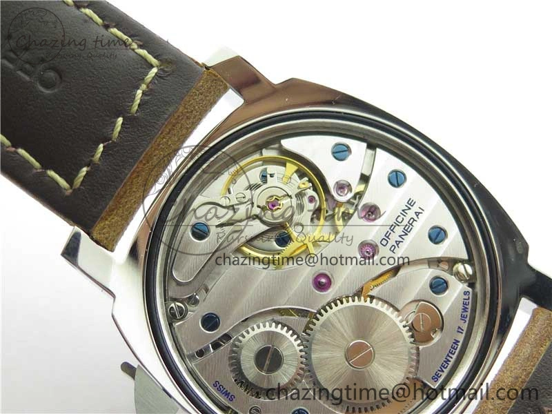 PAM390 N Noob 1:1 Best Edition on Brown Leather Strap A6497 with Y-Incabloc V12