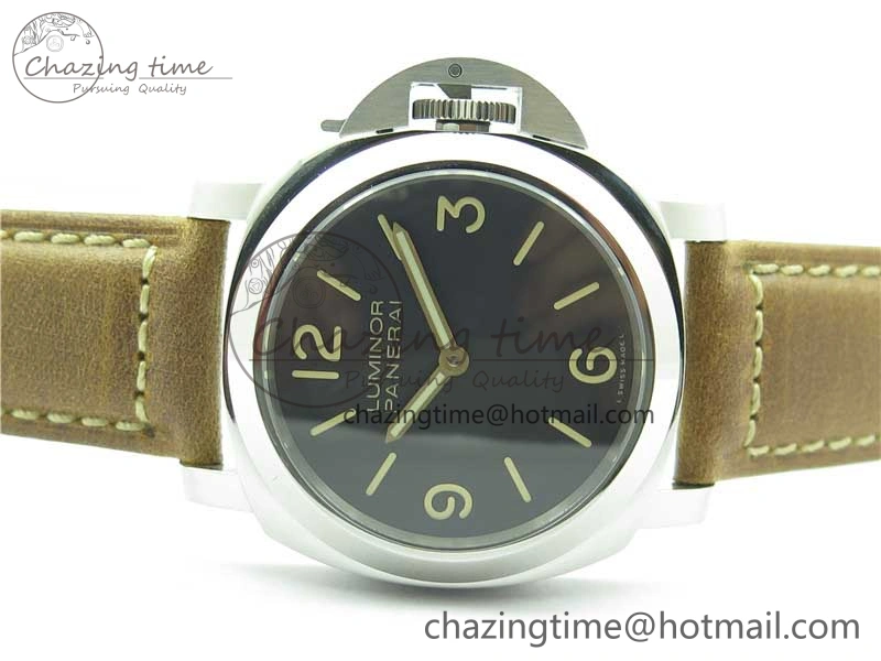 PAM390 N Noob 1:1 Best Edition on Brown Leather Strap A6497 with Y-Incabloc V12