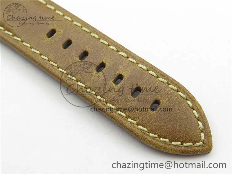 PAM390 N Noob 1:1 Best Edition on Brown Leather Strap A6497 with Y-Incabloc V12