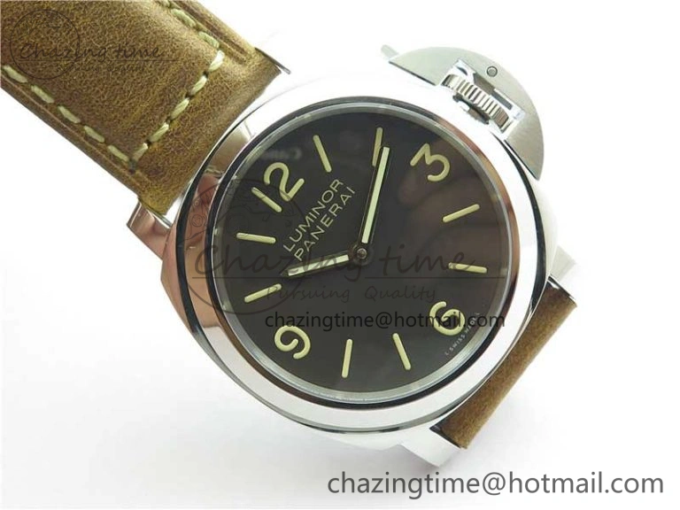 PAM390 N Noob 1:1 Best Edition on Brown Leather Strap A6497 with Y-Incabloc V12