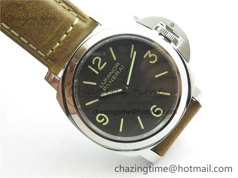 PAM390 N Noob 1:1 Best Edition on Brown Leather Strap A6497 with Y-Incabloc V12