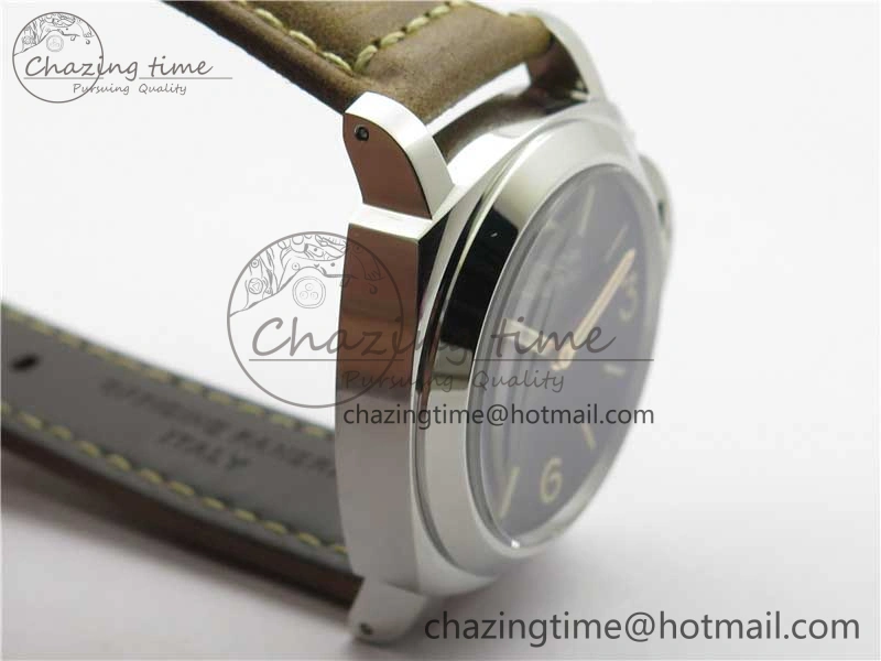 PAM390 N Noob 1:1 Best Edition on Brown Leather Strap A6497 with Y-Incabloc V12