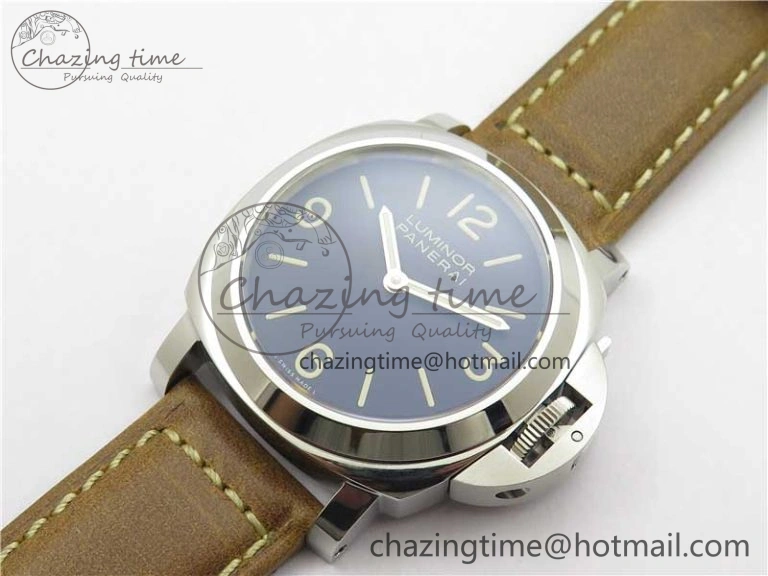 PAM390 N Noob 1:1 Best Edition on Brown Leather Strap A6497 with Y-Incabloc V12