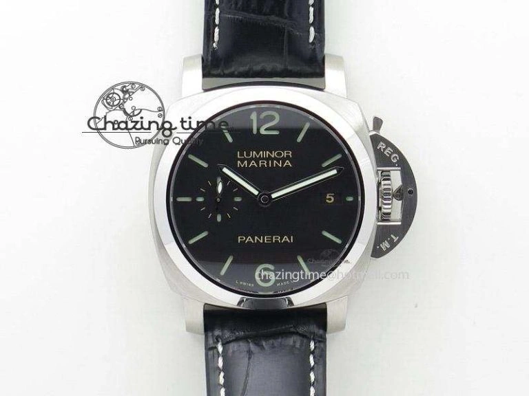 PAM392 Q Lite Ladies V6F Best Edition On Black Leather Strap P.9000