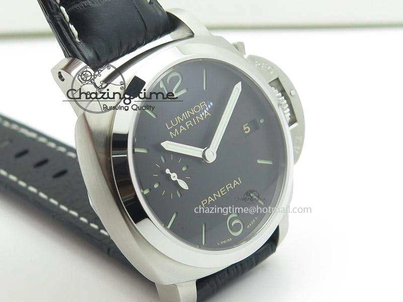 PAM392 Q Lite Ladies V6F Best Edition On Black Leather Strap P.9000