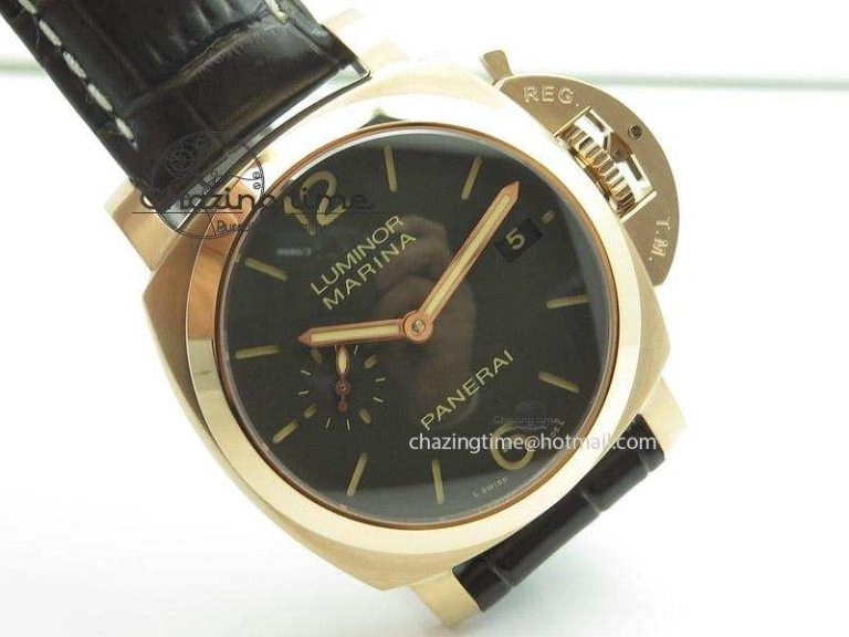 PAM393 P V6 Lite Best Edition On Brown Leather Strap ST2555