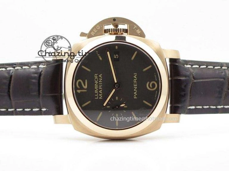 PAM393 P V6 Lite Best Edition On Brown Leather Strap ST2555