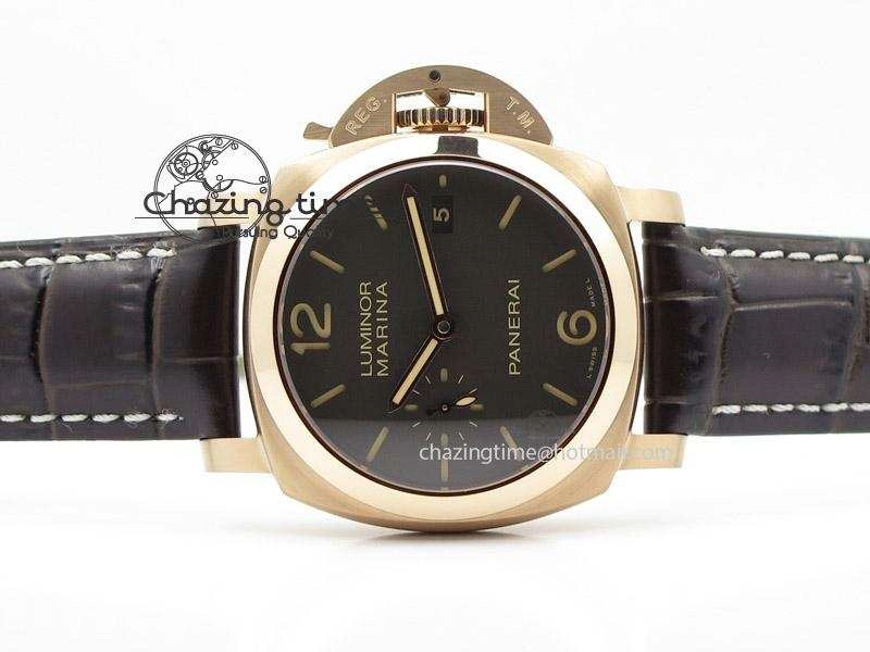 PAM393 P V6 Lite Best Edition On Brown Leather Strap ST2555