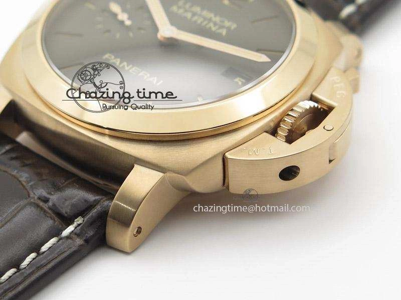 PAM393 P V6 Lite Best Edition On Brown Leather Strap ST2555