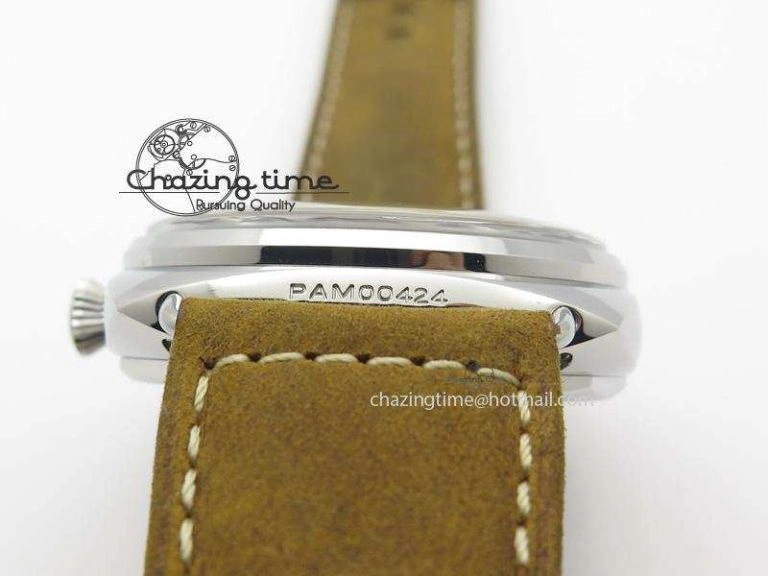 PAM424 O ZF Best Edition California Dial On Brown Asso Strap P.3000 Super Clone