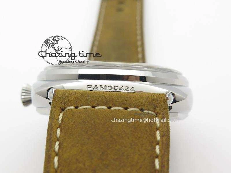 PAM424 O ZF Best Edition California Dial On Brown Asso Strap P.3000 Super Clone