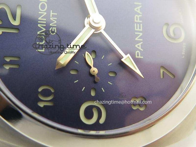 PAM437 L Titanium ZF Best Edition Blue Dial On Blue Leather Strap P9001