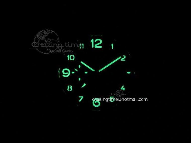 PAM437 L Titanium ZF Best Edition Blue Dial On Blue Leather Strap P9001