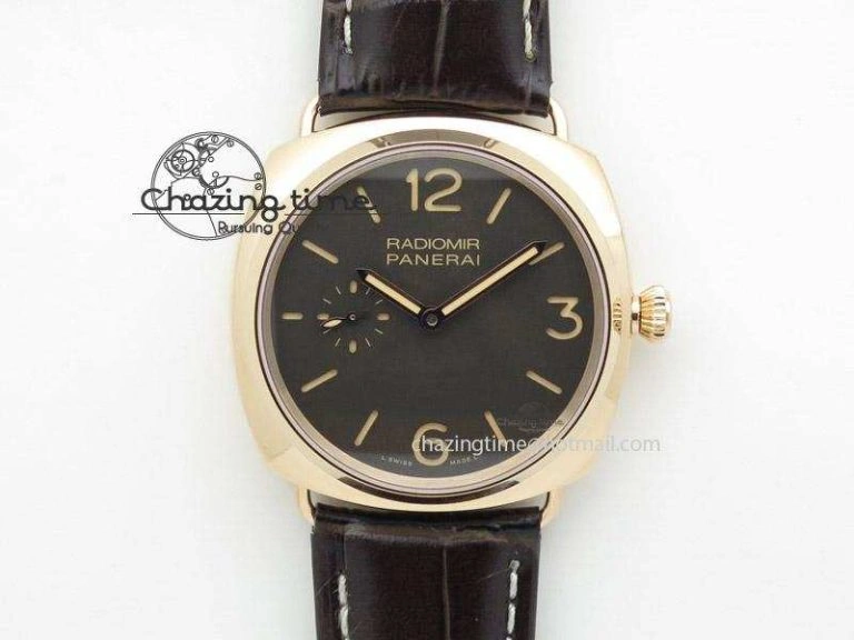 PAM439 O Radiomir V6F Best Edition on Brown Leather Strap P.999