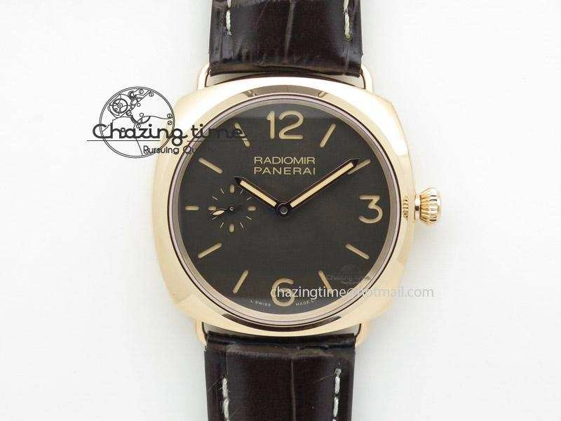 PAM439 O Radiomir V6F Best Edition on Brown Leather Strap P.999