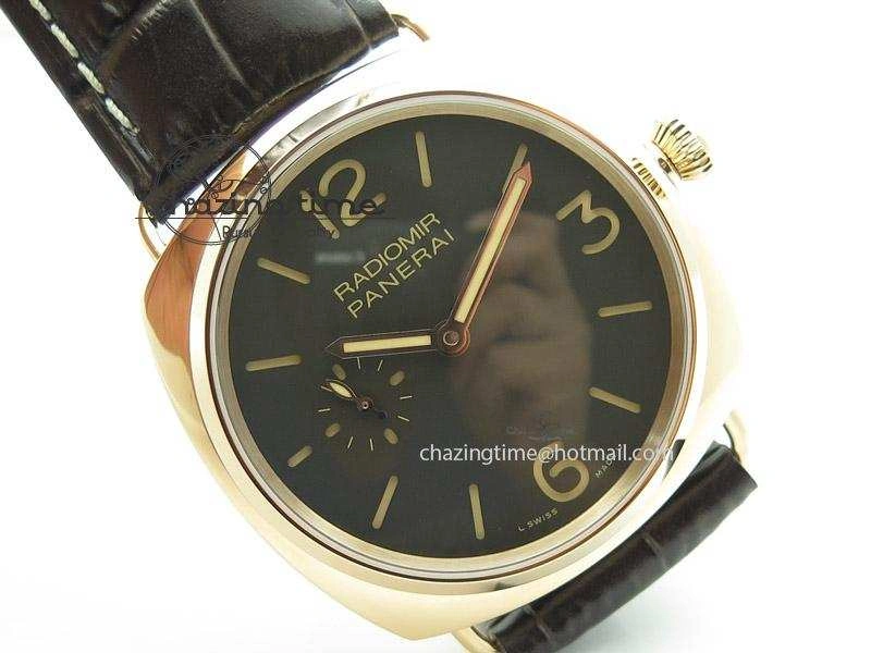 PAM439 O Radiomir V6F Best Edition on Brown Leather Strap P.999