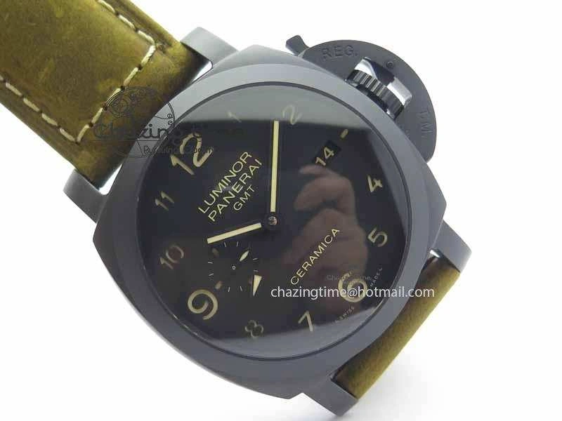 PAM441 O Real Ceramic VSF 1:1 Best Edition On Brown Asso Strap P.9001 Super Clone V2