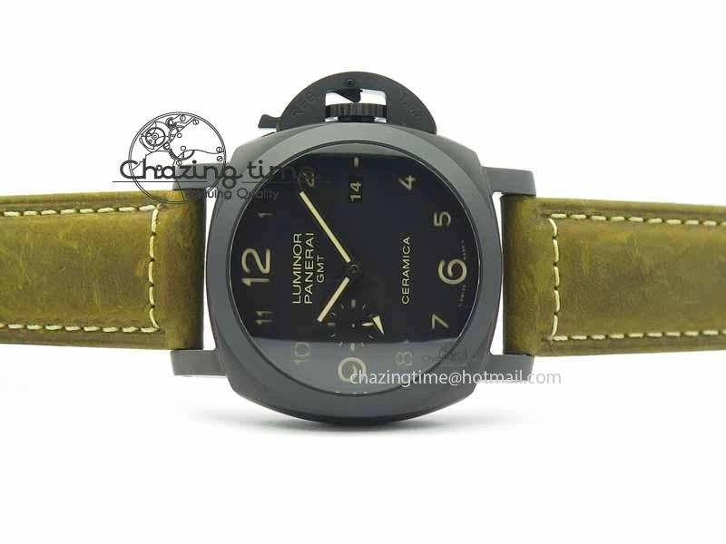 PAM441 O Real Ceramic VSF 1:1 Best Edition On Brown Asso Strap P.9001 Super Clone V2