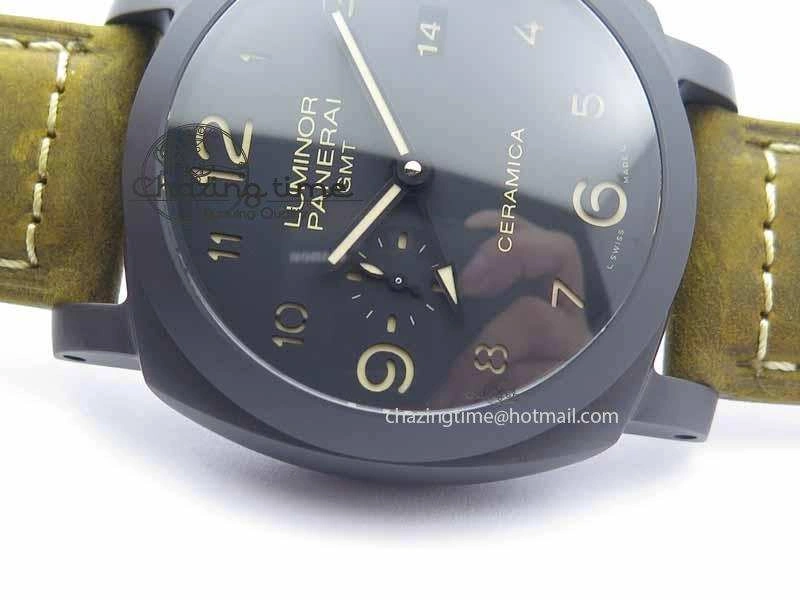 PAM441 O Real Ceramic VSF 1:1 Best Edition On Brown Asso Strap P.9001 Super Clone V2