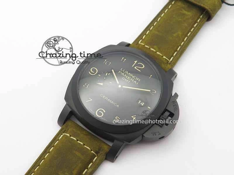 PAM441 O Real Ceramic VSF 1:1 Best Edition On Brown Asso Strap P.9001 Super Clone V2