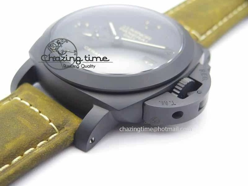 PAM441 O Real Ceramic VSF 1:1 Best Edition On Brown Asso Strap P.9001 Super Clone V2