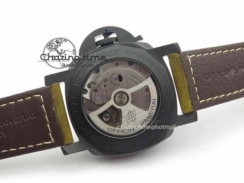 PAM441 O Real Ceramic VSF 1:1 Best Edition On Brown Asso Strap P.9001 Super Clone V2