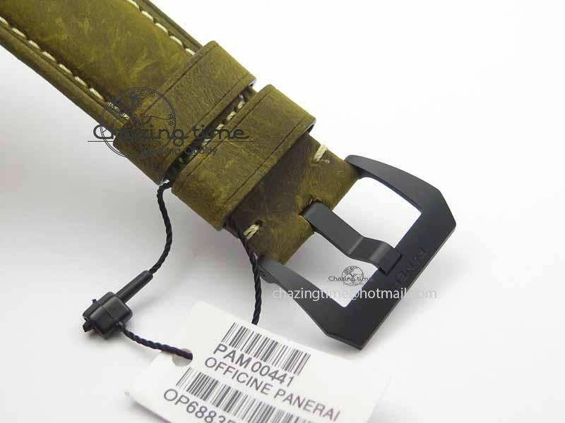 PAM441 O Real Ceramic VSF 1:1 Best Edition On Brown Asso Strap P.9001 Super Clone V2