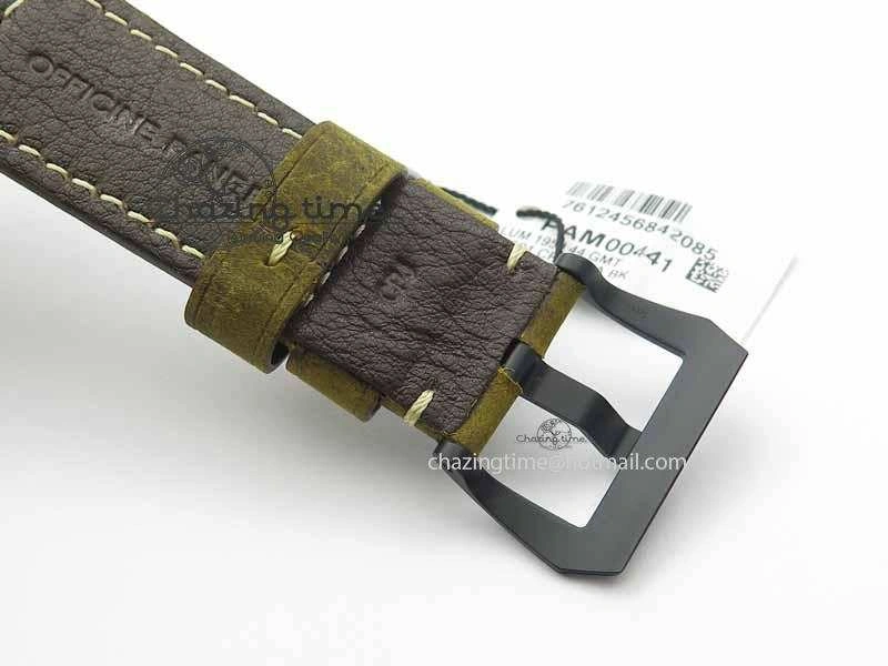 PAM441 O Real Ceramic VSF 1:1 Best Edition On Brown Asso Strap P.9001 Super Clone V2