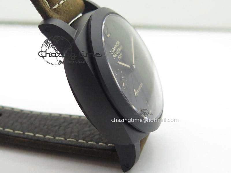 PAM441 O Real Ceramic ZF 1:1 Best Edition on Brown Asso Strap ZP.9001
