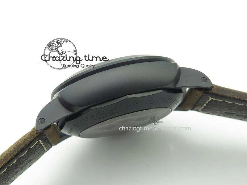 PAM441 O Real Ceramic ZF 1:1 Best Edition on Brown Asso Strap ZP.9001