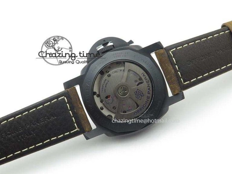 PAM441 O Real Ceramic ZF 1:1 Best Edition on Brown Asso Strap ZP.9001