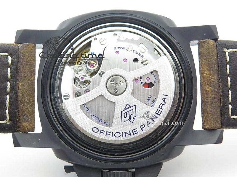 PAM441 O Real Ceramic ZF 1:1 Best Edition on Brown Asso Strap ZP.9001