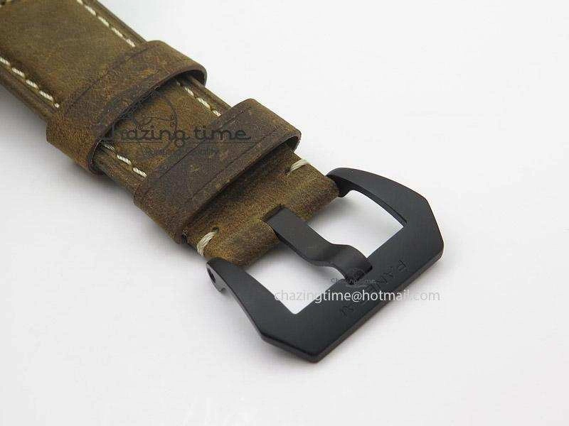 PAM441 O Real Ceramic ZF 1:1 Best Edition on Brown Asso Strap ZP.9001