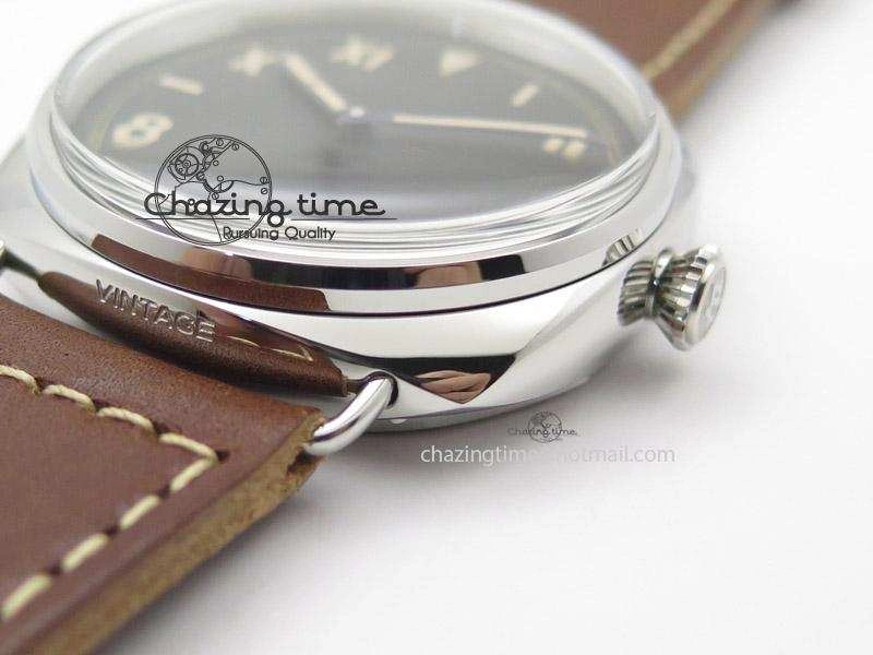 PAM448 O ZF 1:1 Best Edition on Thick Brown Leather Strap P.3000 Super Clone V2