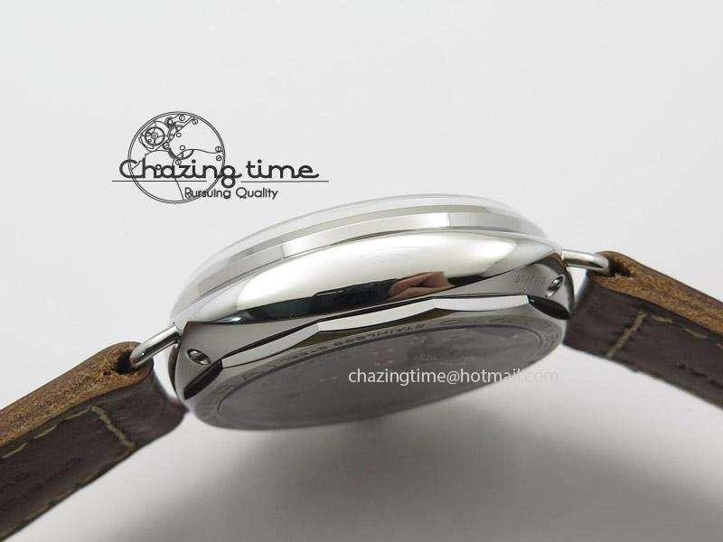 PAM448 O ZF 1:1 Best Edition on Thick Brown Leather Strap P.3000 Super Clone V2