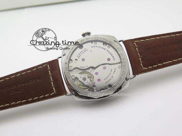 PAM448 O ZF 1:1 Best Edition on Thick Brown Leather Strap P.3000 Super Clone V2