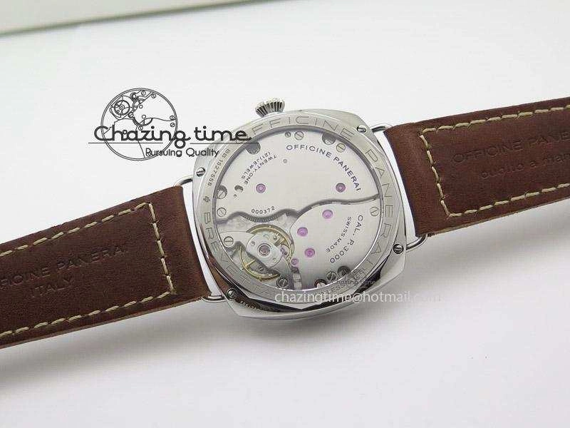 PAM448 O ZF 1:1 Best Edition on Thick Brown Leather Strap P.3000 Super Clone V2