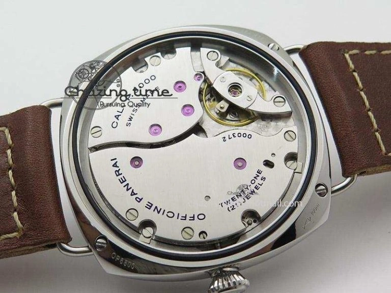 PAM448 O ZF 1:1 Best Edition on Thick Brown Leather Strap P.3000 Super Clone V2