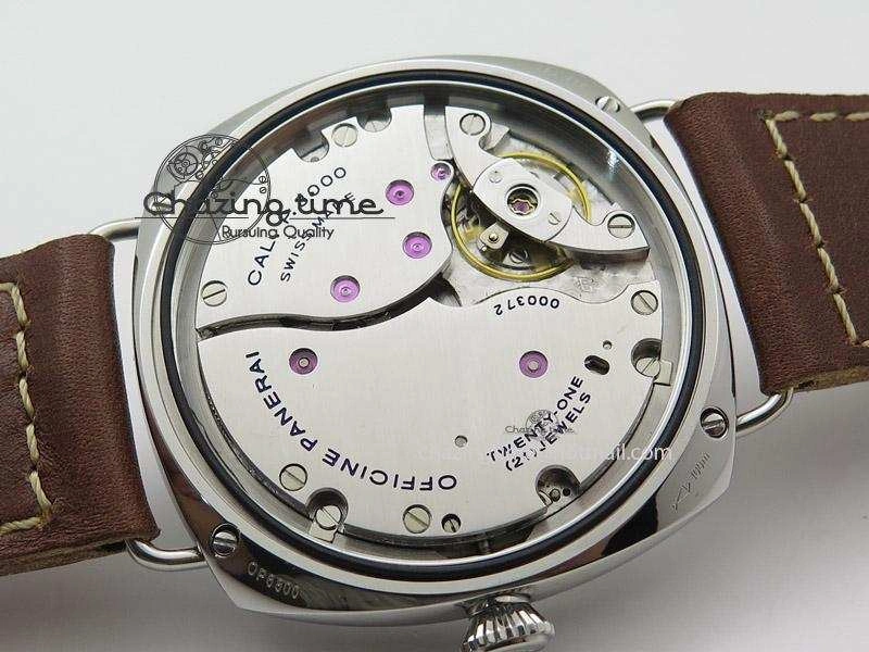 PAM448 O ZF 1:1 Best Edition on Thick Brown Leather Strap P.3000 Super Clone V2