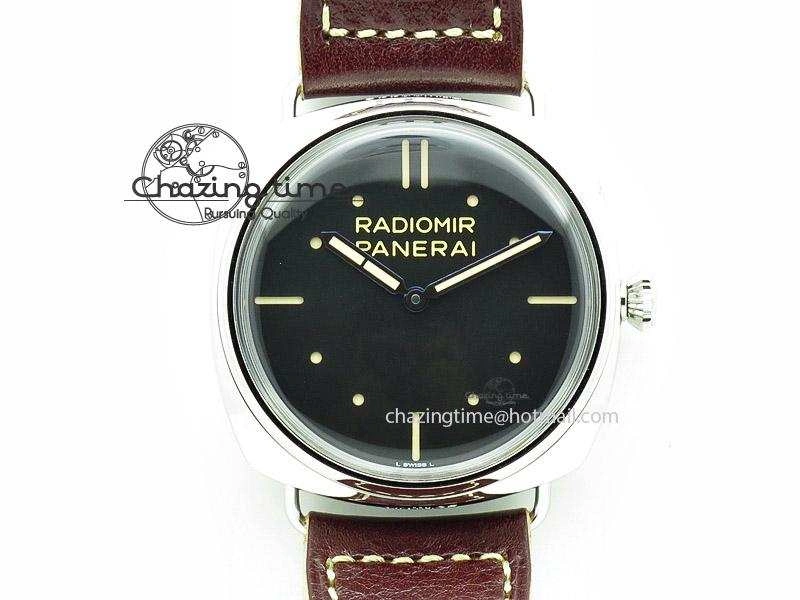 PAM449 O SF Batton Dial on Thick Deep Brown Leather Strap P.3000 Super Clone
