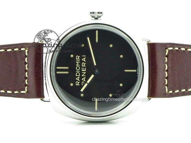 PAM449 O SF Batton Dial on Thick Deep Brown Leather Strap P.3000 Super Clone