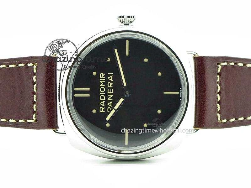 PAM449 O SF Batton Dial on Thick Deep Brown Leather Strap P.3000 Super Clone