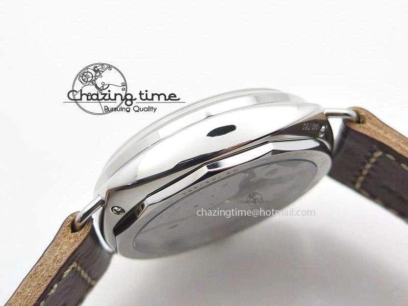 PAM449 O SF Batton Dial on Thick Deep Brown Leather Strap P.3000 Super Clone