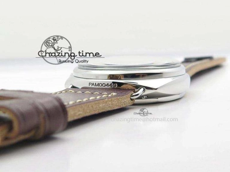 PAM449 O SF Batton Dial on Thick Deep Brown Leather Strap P.3000 Super Clone