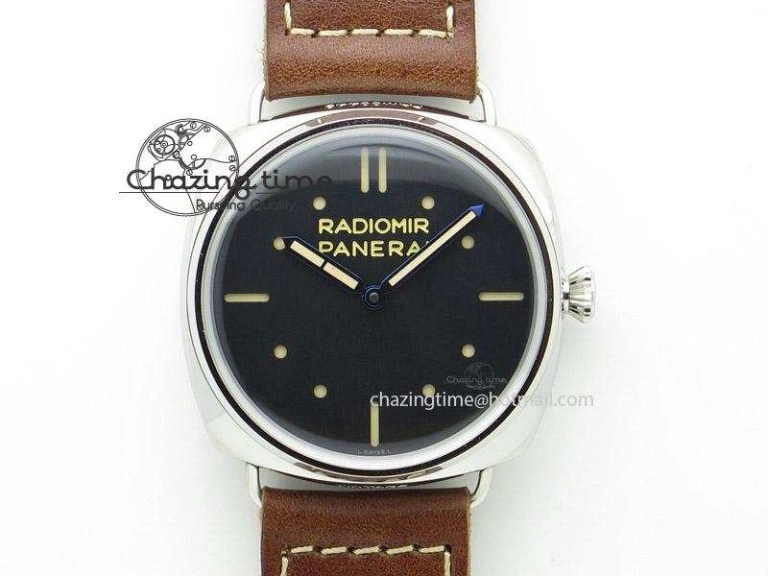 PAM449 O ZF 1:1 Best Edition On Thick Brown Leather Strap P.3000 Super Clone V2