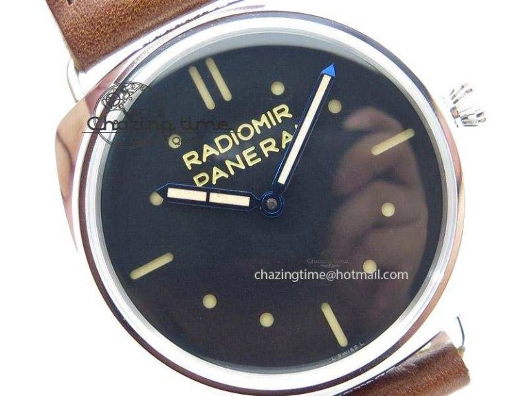 PAM449 O ZF 1:1 Best Edition On Thick Brown Leather Strap P.3000 Super Clone V2