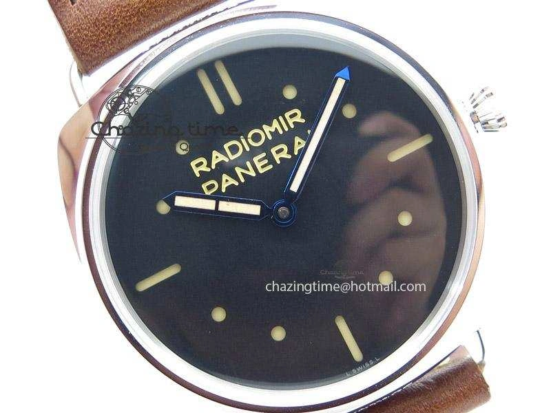 PAM449 O ZF 1:1 Best Edition On Thick Brown Leather Strap P.3000 Super Clone V2