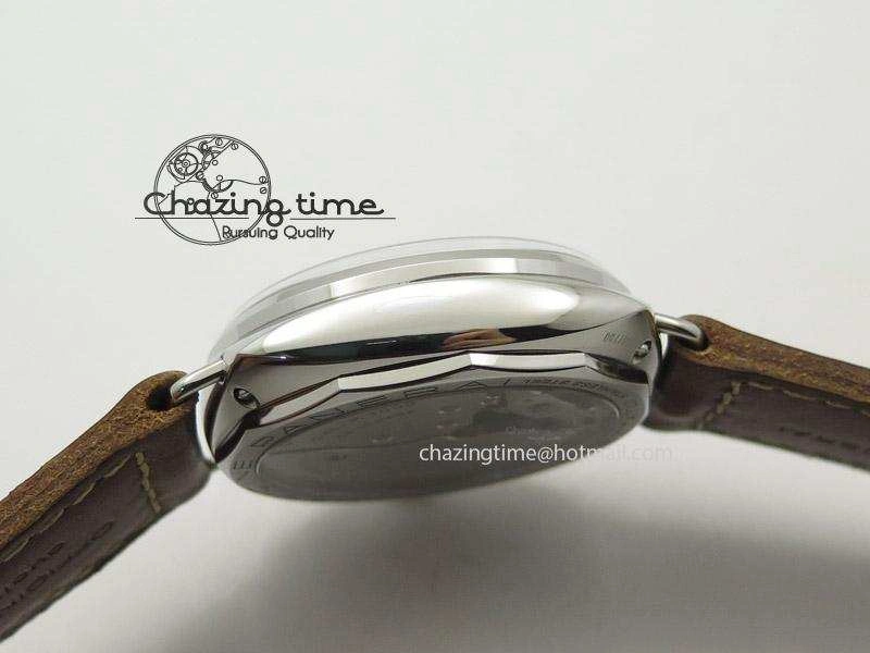 PAM449 O ZF 1:1 Best Edition On Thick Brown Leather Strap P.3000 Super Clone V2