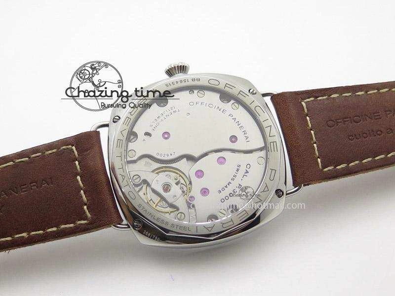 PAM449 O ZF 1:1 Best Edition On Thick Brown Leather Strap P.3000 Super Clone V2